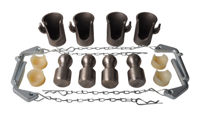 Cantonal Jeu de charnières de basculement pour benne à 3 côtés