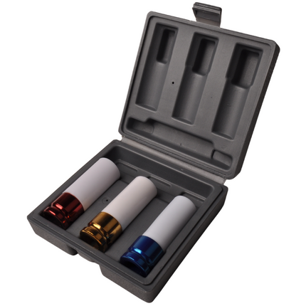 Cantonal Jeu de clés à douilles 3 pièces 17/19/21 mm convient pour les roues en alliage léger