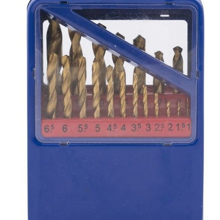 Cantonal Jeu de forets à métaux, 19 pièces, en boîte métallique