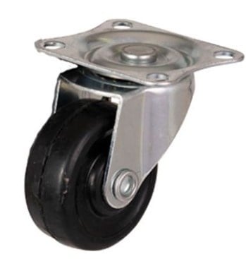 Cantonal Jeu de roulettes fixes et pivotantes 40 mm - hauteur totale 50 mm