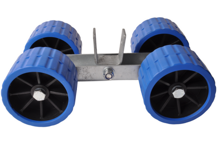 Cantonal Jeu de roulettes sur bloc basculant 30 mm - 4 Diabolos - bleu