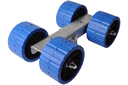 Cantonal Jeu de roulettes sur bloc basculant 30 mm - 4 Diabolos - bleu