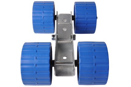 Cantonal Jeu de roulettes sur bloc basculant 30 mm - 4 Diabolos - bleu