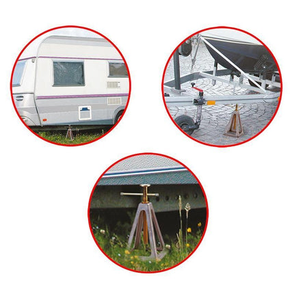 Cantonal Jeu de support pour caravane ou remorque (2 pièces)