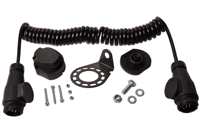 Cantonal Kit de conversion vers une prise avec câble spiralé - 13 broches - 13 pins