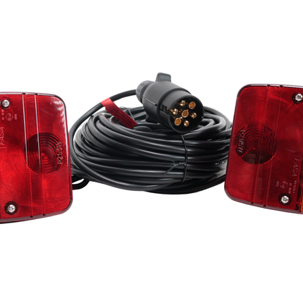 Cantonal Kit d'éclairage avec aimants avec câble principal de 12 mètres - idéal pour les remorques bateaux