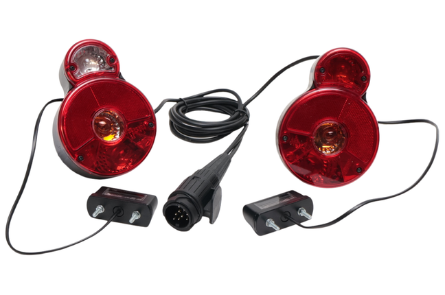 Cantonal Kit d'éclairage - Twinny Load porte-vélos - 13 broches - avec éclairage de plaque d'immatriculation
