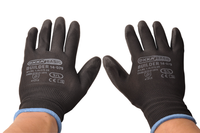 Cantonal Lot de 12 gants de préhension PU-Flex avec dos aéré