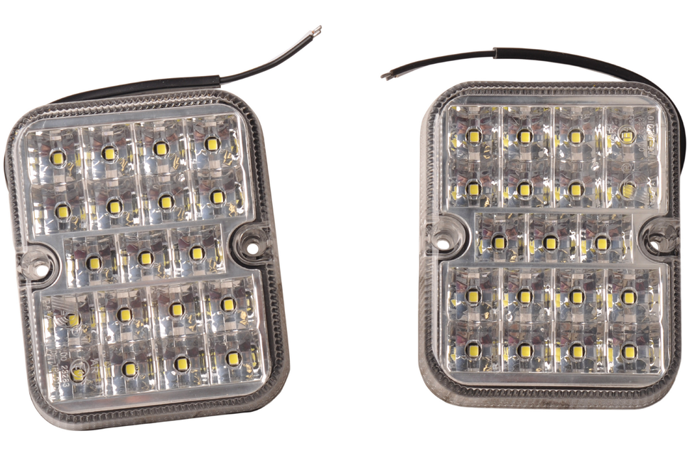 Cantonal Lot de 2 feux de recul à LED - 100x80x28 mm - LED