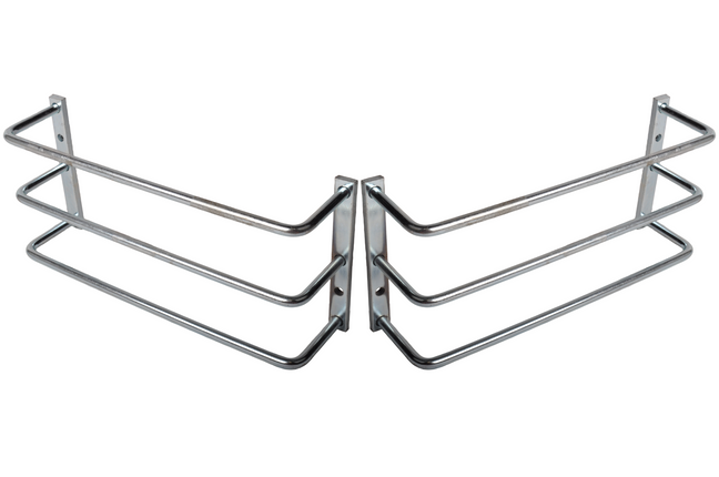 Cantonal Lot de 2 grilles de protection - acier - 260x170x80 mm - compatible entre autres avec Aspöck Multipoint