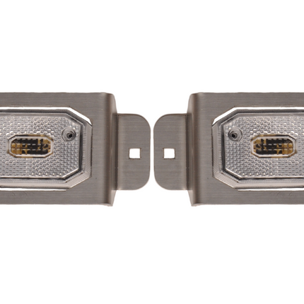 Cantonal Lot de 2 grilles de protection - Adapté aux feux arrière Flexipoint - Inox - 130x64x27 mm