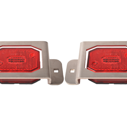 Cantonal Lot de 2 grilles de protection - Adapté aux feux arrière Flexipoint - Inox - 130x64x27 mm