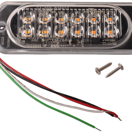 Cantonal Luminaire de secours à LED orange - dimensions 113x42x12 mm - 12 leds