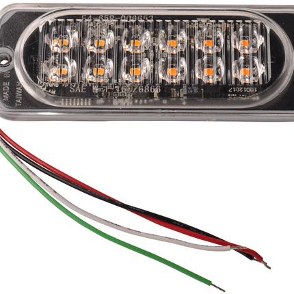 Cantonal Luminaire de secours à LED orange - dimensions 113x42x12 mm - 12 leds