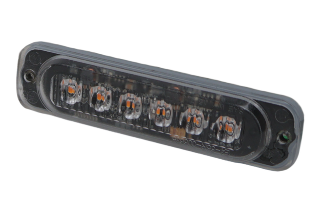 Cantonal Luminaire de secours - Cantonal LED - orange - 113x28x9,8 mm - 6 LEDs
