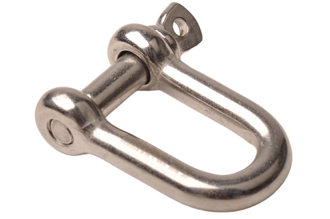 Cantonal Manille D 8 mm en acier inoxydable 316