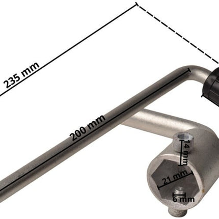 Cantonal Manivelle pour Treuil manuel 21mm Noix
