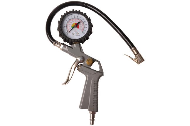 Cantonal Manomètre pour pneus avec graduation bien lisible BAR/PSI