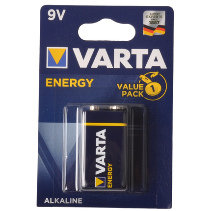 Cantonal Pile alcaline Varta Energy 9V sous blister