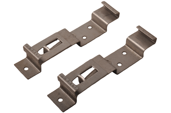 Cantonal Pinces pour plaques d'immatriculation pour remorques et Caravanes - acier inoxydable (2 pièces)