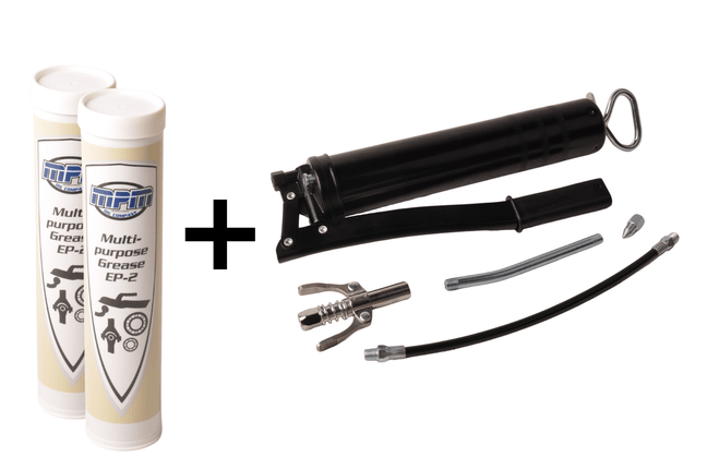 Cantonal Pistolet graisseur professionnel avec 2 cartouche de graisse incluse