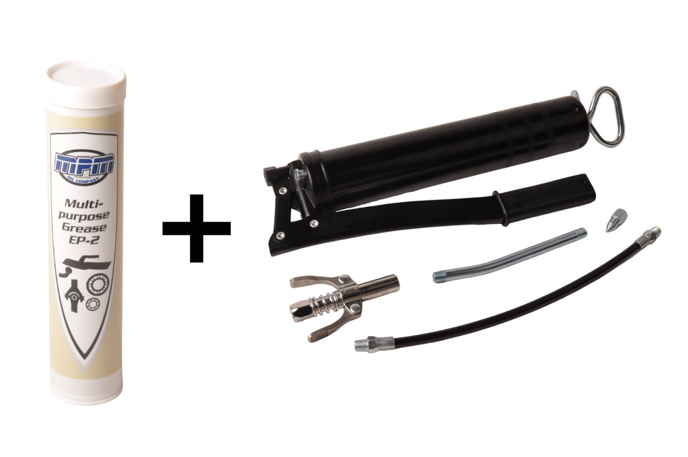 Cantonal Pistolet graisseur professionnel avec cartouche de graisse incluse