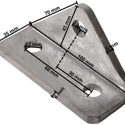 Cantonal Plaque de fixation pour amortisseur