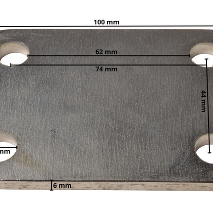 Cantonal Plaque de montage 100x70x6 mm