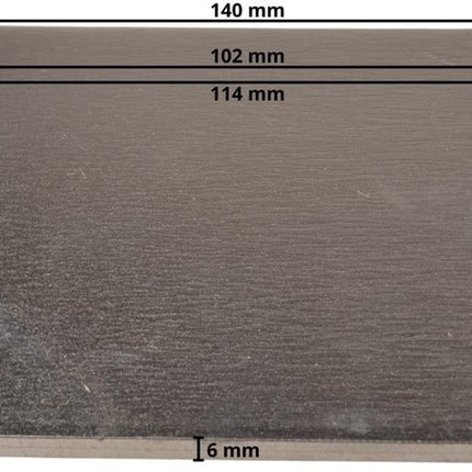 Cantonal Plaque de montage 140x100x6 mm