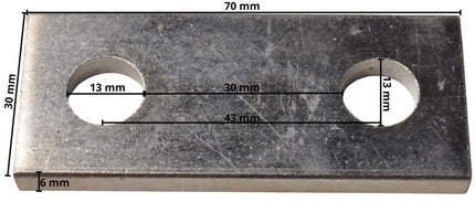 Cantonal Plaque de montage 70x30x6 mm
