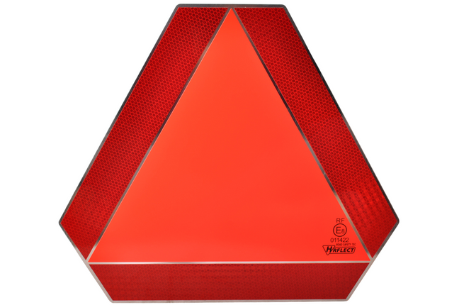 Cantonal Plaque de signalisation trafic lent - 36x41 cm - Aluminium