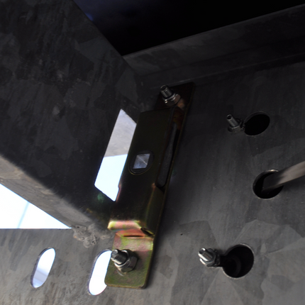 Cantonal Plaque de verrouillage Serrure de conteneur 105x19x10 mm