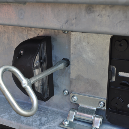 Cantonal Plaque de verrouillage Serrure de conteneur 105x19x10 mm