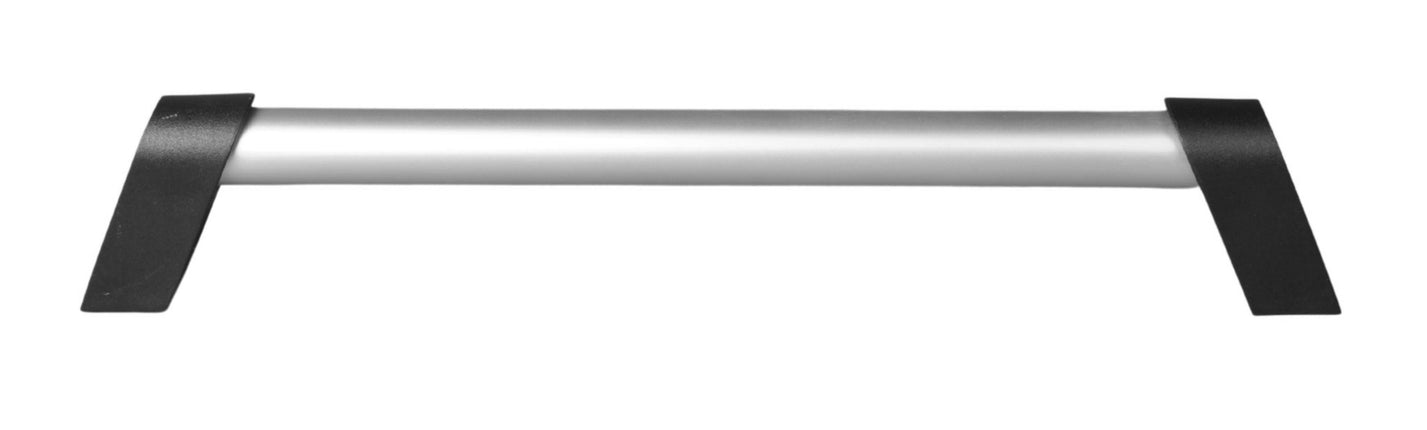 Cantonal Poignée aluminium 300x20 mm - argent/noir