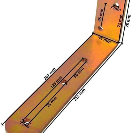 Cantonal Poignées de garde boue - 213x41x78 mm