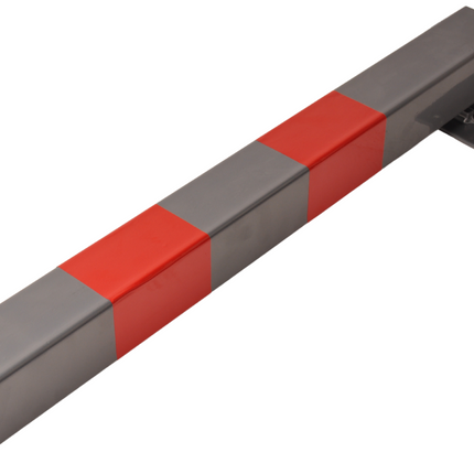 Cantonal Poteau anti-stationnement rabattable avec serrure - 650x60x60 mm - gris/rouge