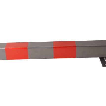 Cantonal Poteau anti-stationnement rabattable avec serrure - 650x60x60 mm - gris/rouge