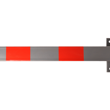 Cantonal Poteau anti-stationnement rabattable avec serrure - 650x60x60 mm - gris/rouge