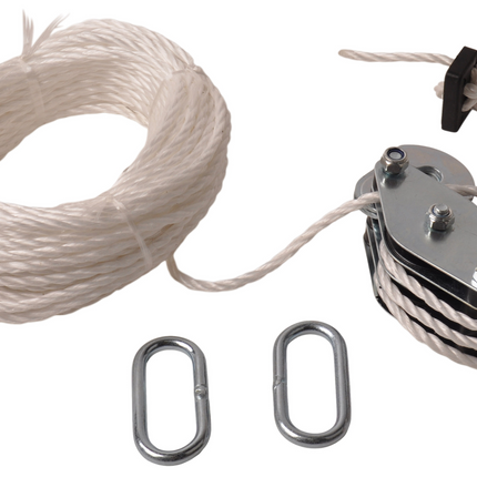 Cantonal Poulie avec 20 mètres de corde en nylon