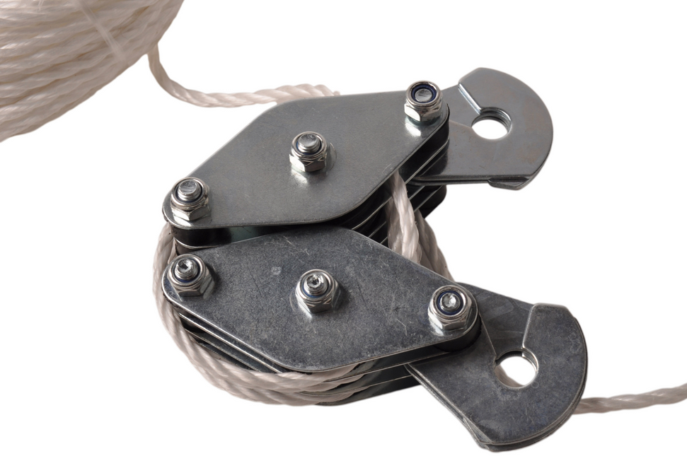 Cantonal Poulie avec 20 mètres de corde en nylon