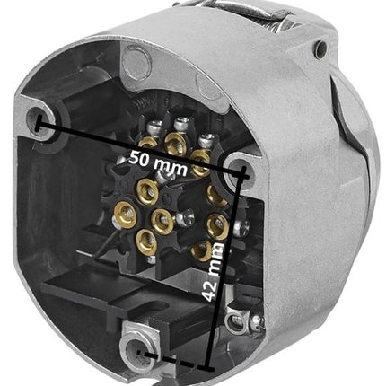 Cantonal Prise 13 broches - métal - type Jaeger