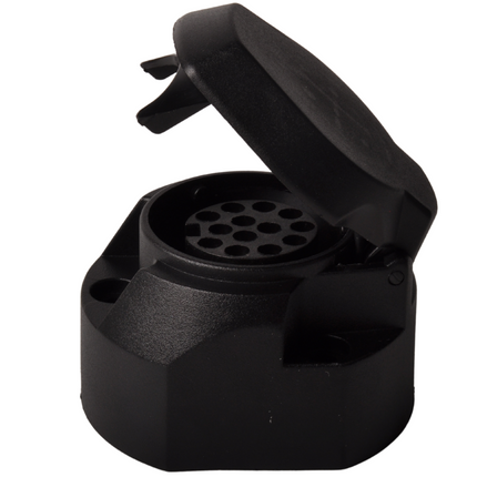 Cantonal Prise à 13 broches - caoutchouc d'étanchéité inclus - Micro-interrupteur pour antibrouillards inclus