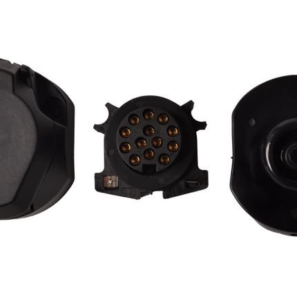 Cantonal Prise à 13 broches - caoutchouc d'étanchéité inclus - Micro-interrupteur pour antibrouillards inclus