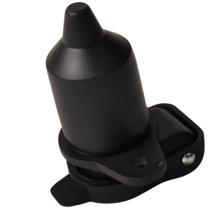 Cantonal Prise de courant à 3 broches avec raccordement par fiche plate - noire