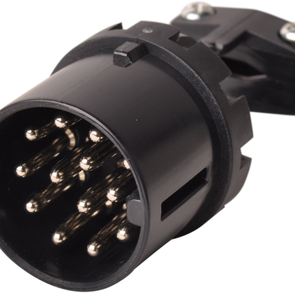 Cantonal Prise plastiques à 13 broches (connexion Jaeger) avec passe-fil à 1 et 2 trous