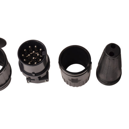 Cantonal Prise plastiques à 13 broches (connexion Jaeger) avec passe-fil à 1 et 2 trous