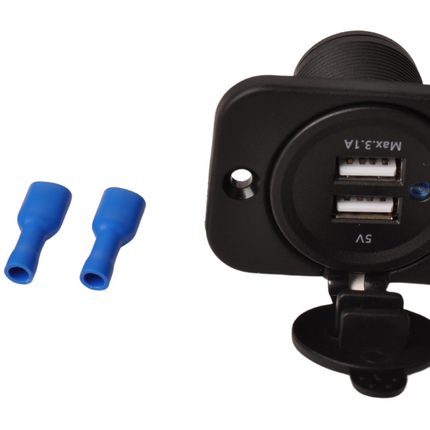 Cantonal Prise USB 12V/24V (double)