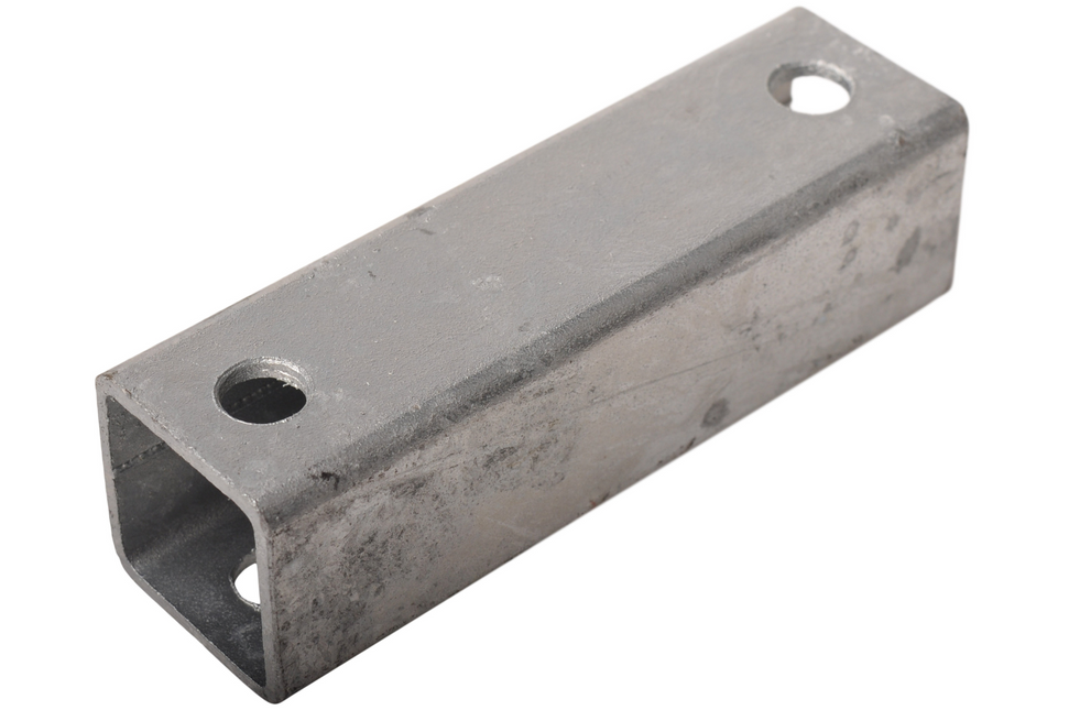 Cantonal Profil de douille 40x40x3 mm - M10 105 mm de diamètre - 130 mm de long