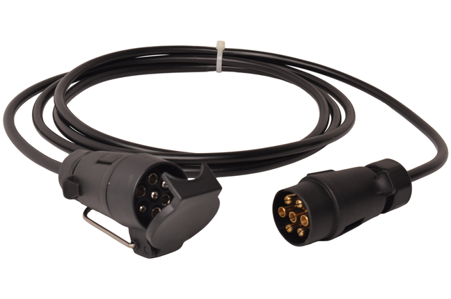 Cantonal Rallonge de 3 mètres à 7 fils avec prise 7 broches & prise 7 broches - 300 cm