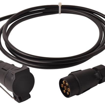 Cantonal Rallonge de 3 mètres à 7 fils avec prise 7 broches & prise 7 broches - 300 cm